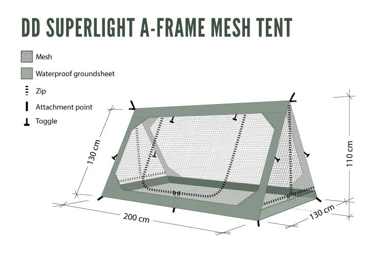 DD Superlight A-Frame Mesh Tent