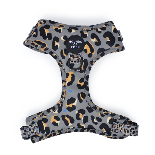 'Steel Leopard' - Khaki/Grey Dog Harness