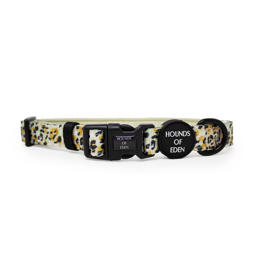 Sage Leopard Design Dog Collar