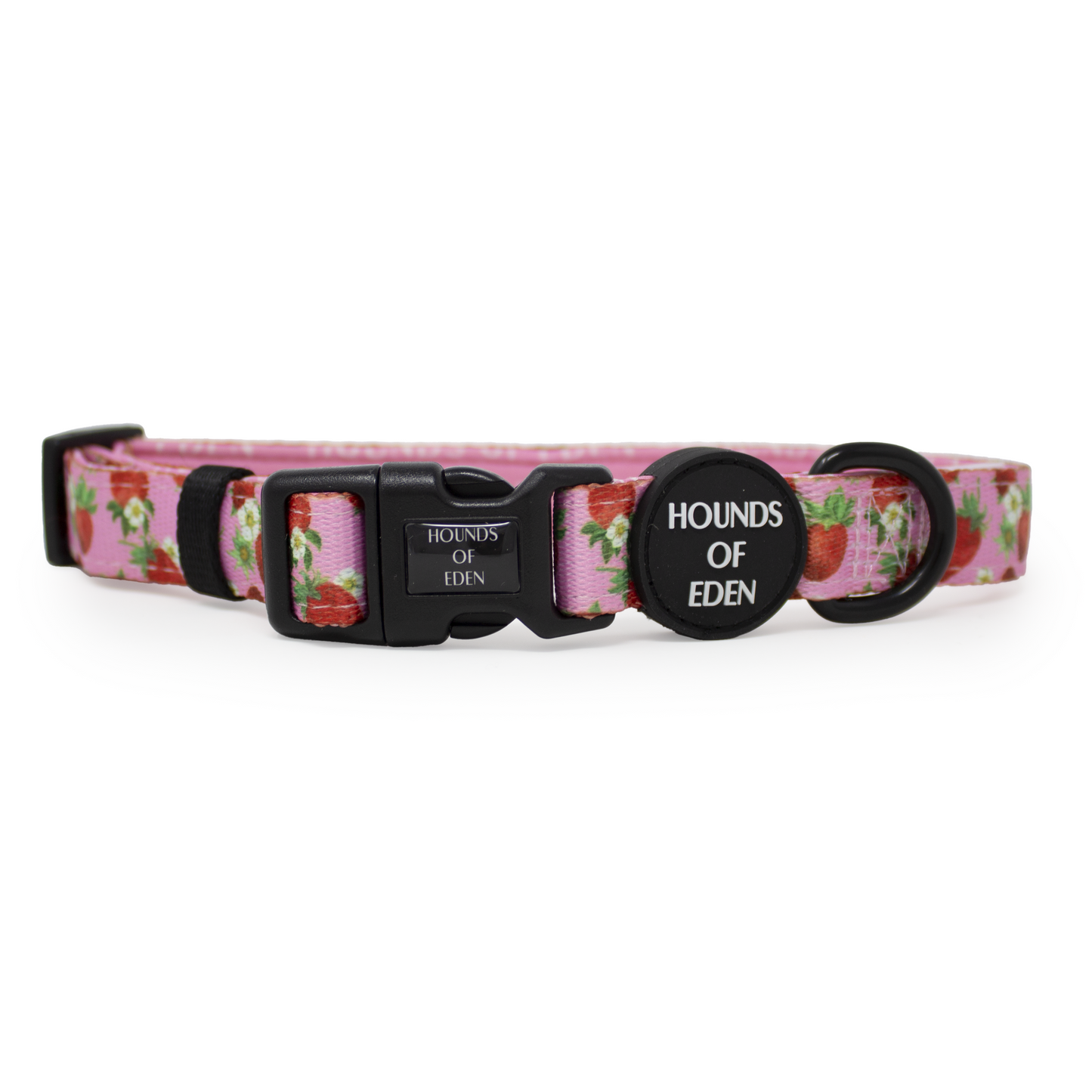 Strawberry Patch Design Dog Collar