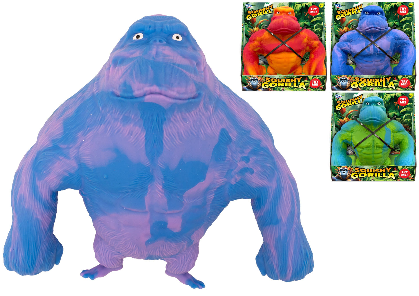 2.2kg Squishy Hot Colour Large Gorilla