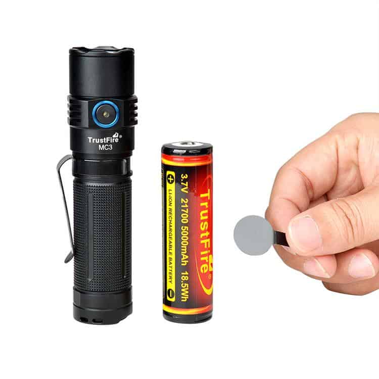 Trustfire MC3 EDC Magnetic Rechargeable Led Flashlight 2500Lumens