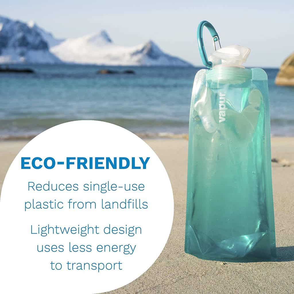 Vapur Wide Mouth 700ml Folding Water Bottle (Various Colours)