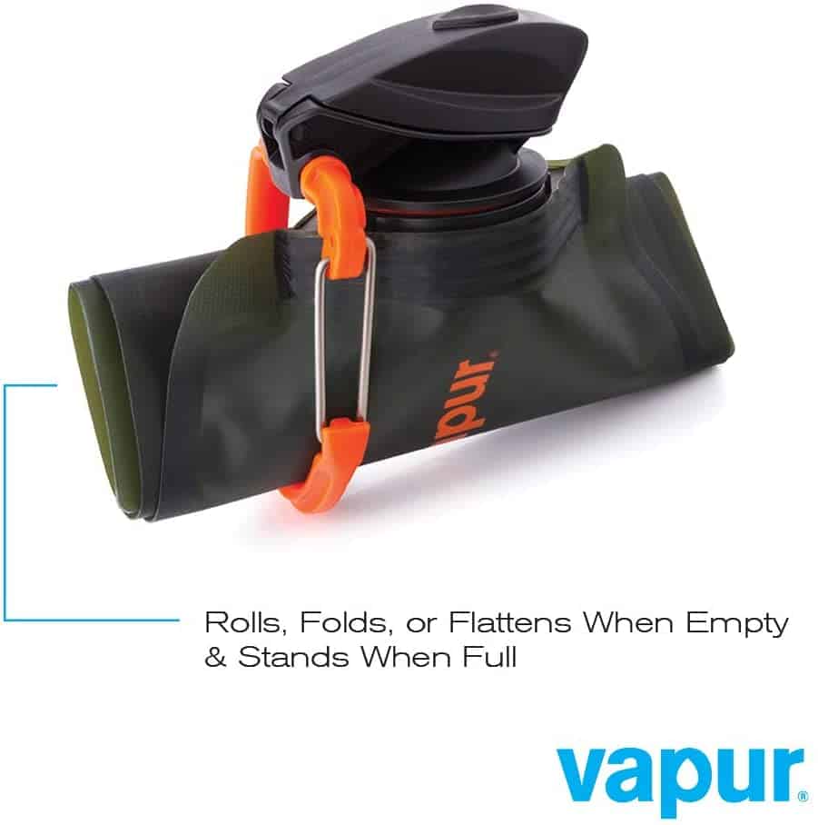 Vapur Wide Mouth 700ml Folding Water Bottle (Various Colours)