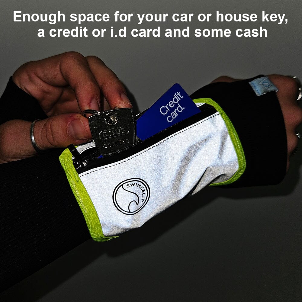 Hi Vis Reflective Wrist Wallet Key Holder