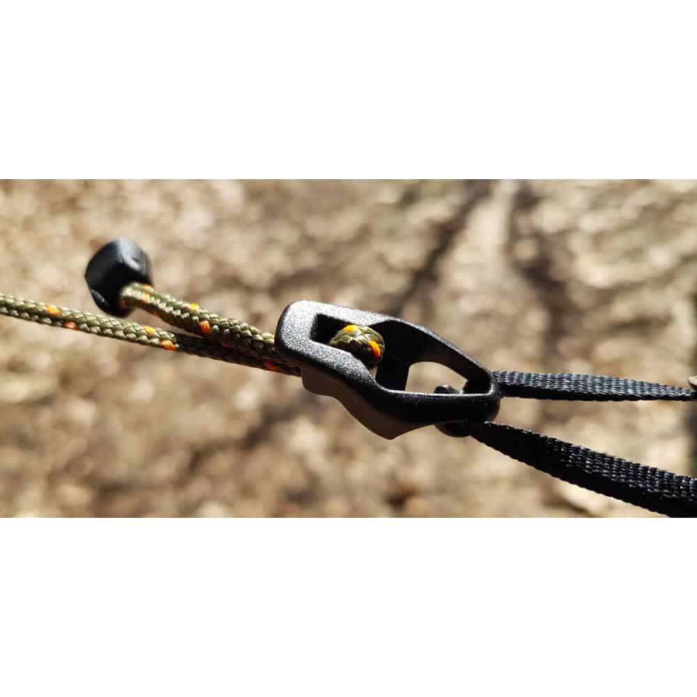 Bushmen ULTRALIGHT Tensioning Cords - Black/Orange