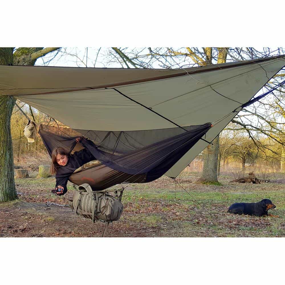 Bushmen Vagabond Hammock Set – Dark Olive