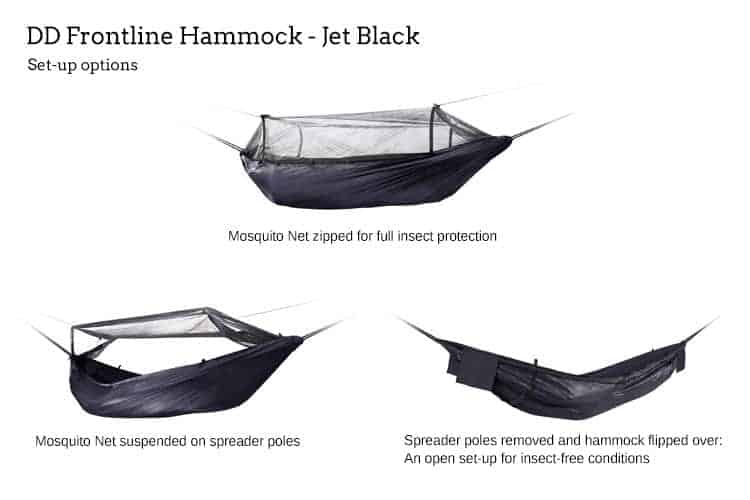 DD Frontline Hammock - Jet Black