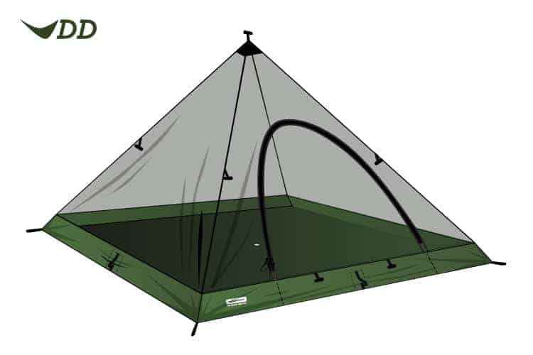 DD SuperLight Pyramid Mesh Tent