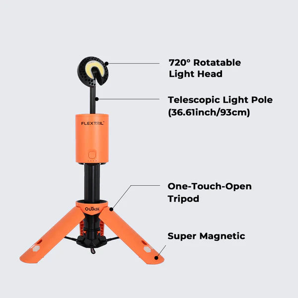 Flextail EVO LANTERN - FLEXTAIL x OuTask 2-in-1 Telescopic Lantern