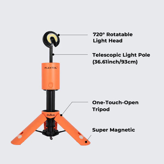 Flextail EVO LANTERN - FLEXTAIL x OuTask 2-in-1 Telescopic Lantern