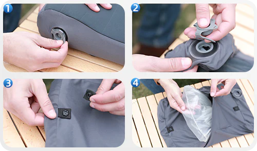 Flextail ZERO PILLOW-B Shape Inflatable Camping Air Pillow