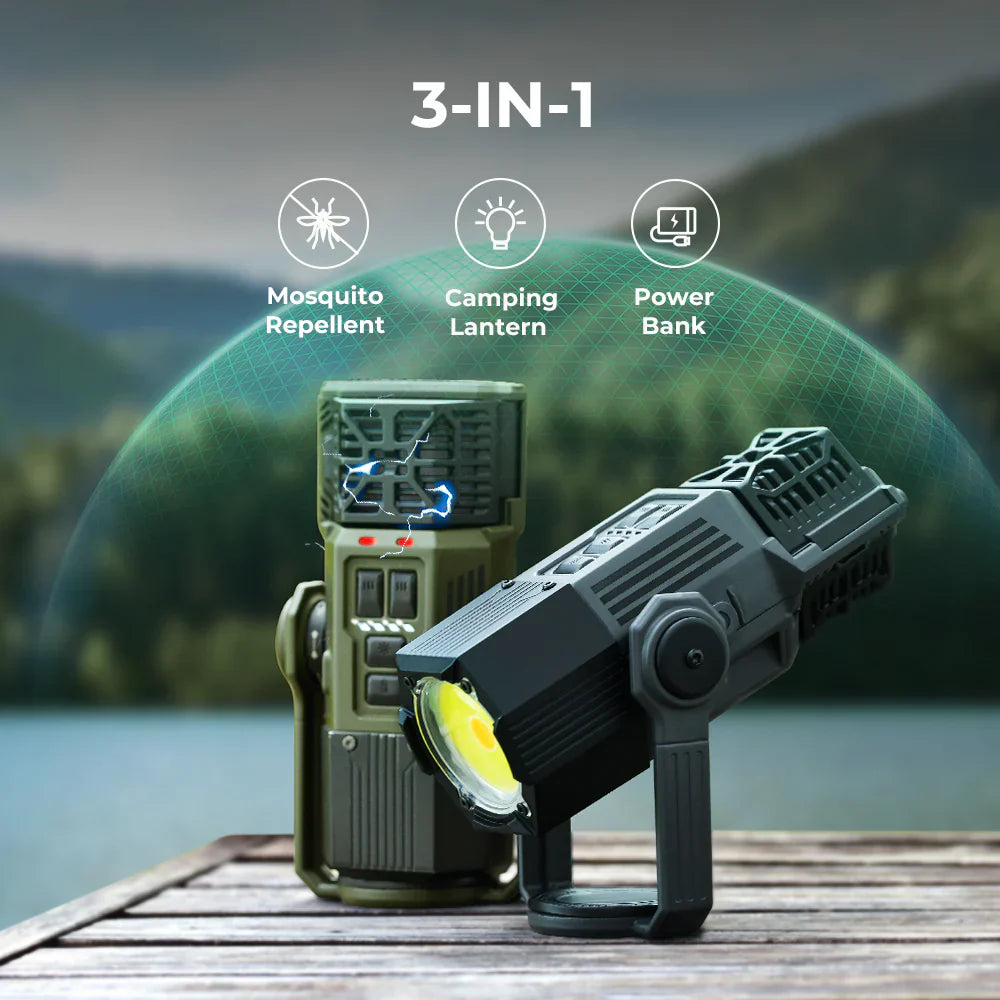 EVO REPELLER - 3-in-1 Outdoor Mosquito Repeller Lantern (Green or Black)