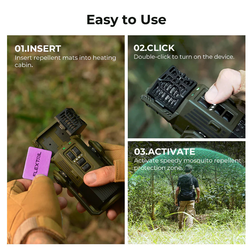 EVO REPELLER - 3-in-1 Outdoor Mosquito Repeller Lantern (Green or Black)