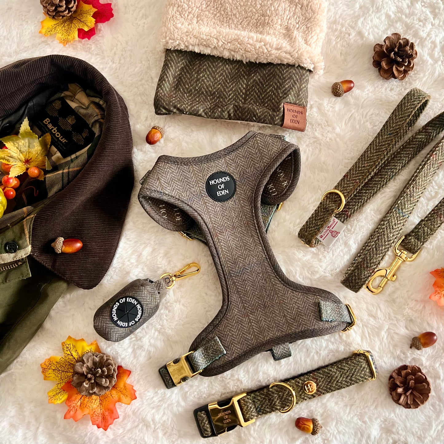 Max Tweed Effect Poop Bag Holder