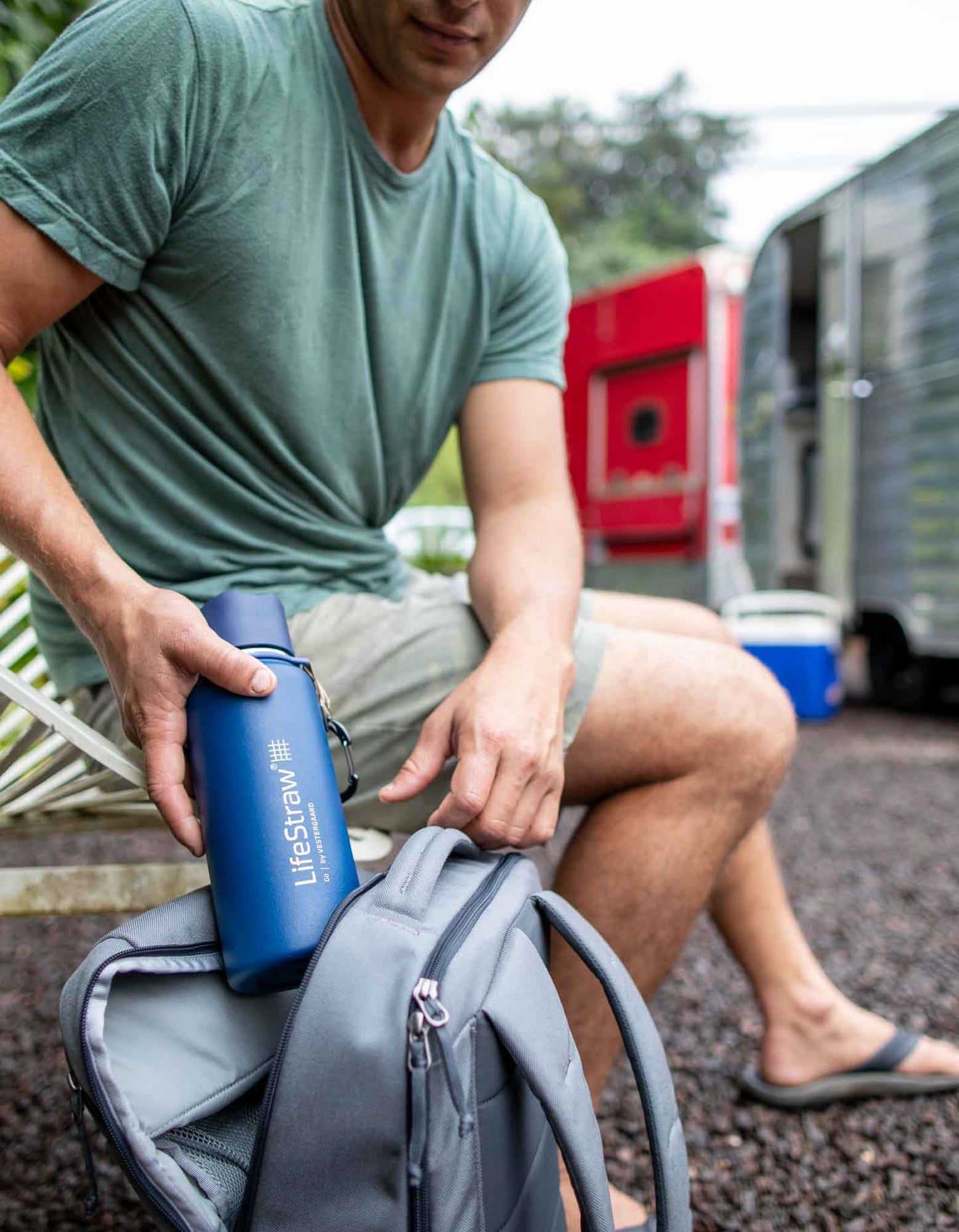 Lifestraw Go Stainless Steel 700ml Filter Water Bottle (Various Colours)