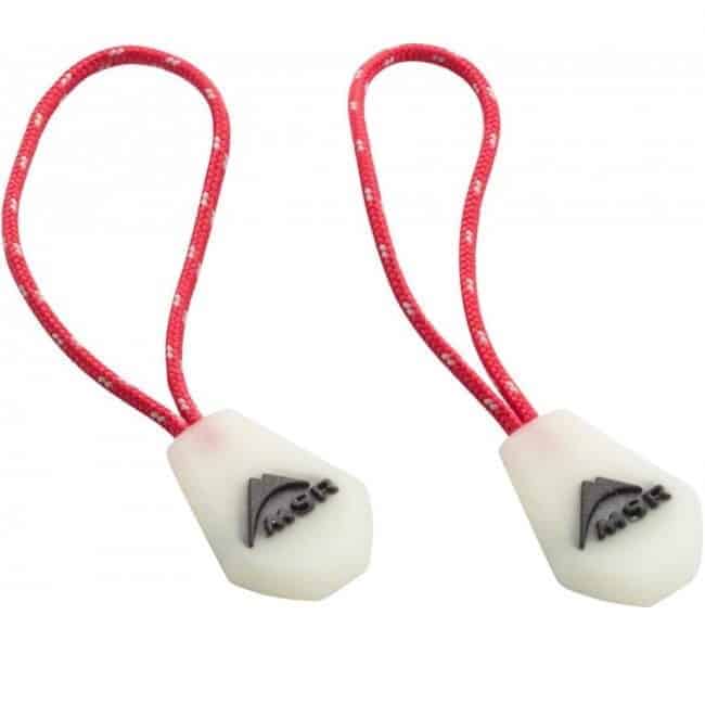 MSR Night Glow Zipper Pulls