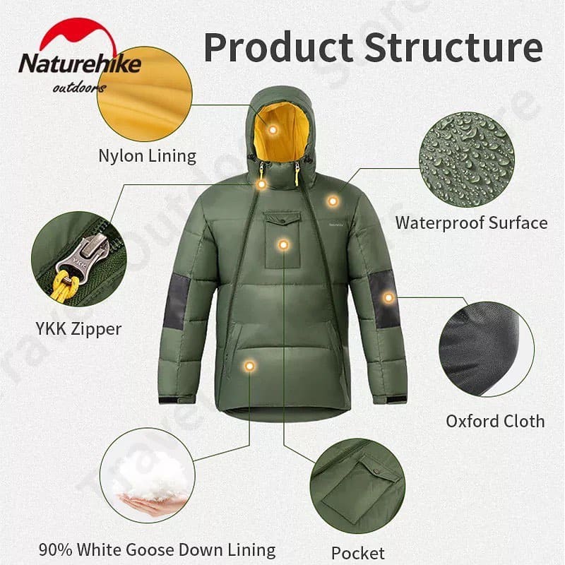 Naturehike 2 in 1 Sleeping Bag and Down  Jacket