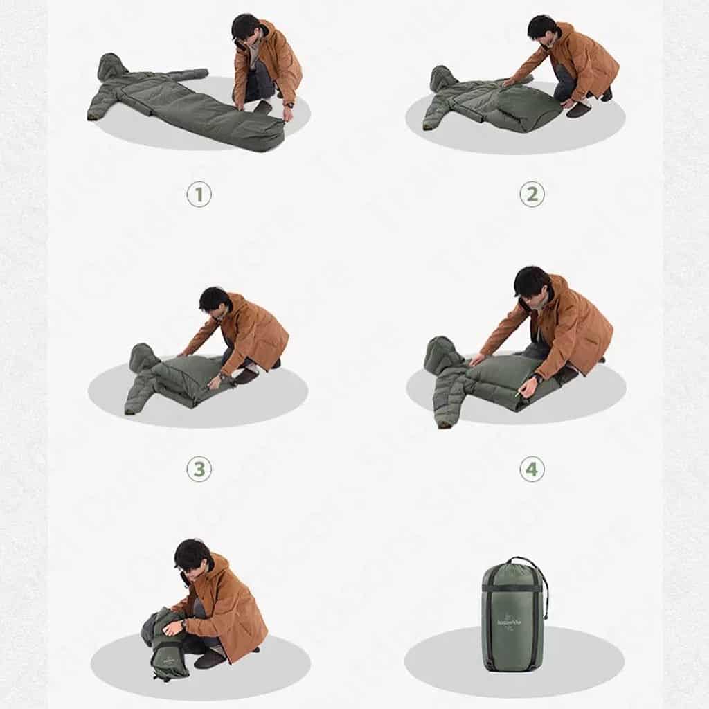 Naturehike 2 in 1 Sleeping Bag and Down  Jacket