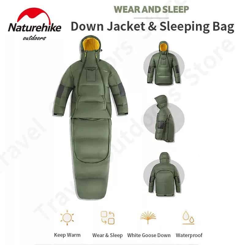 Naturehike 2 in 1 Sleeping Bag and Down  Jacket