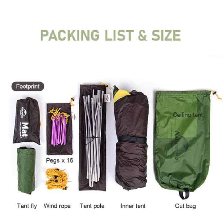 Naturehike Cloud Peak 2-Man Tent (Green)