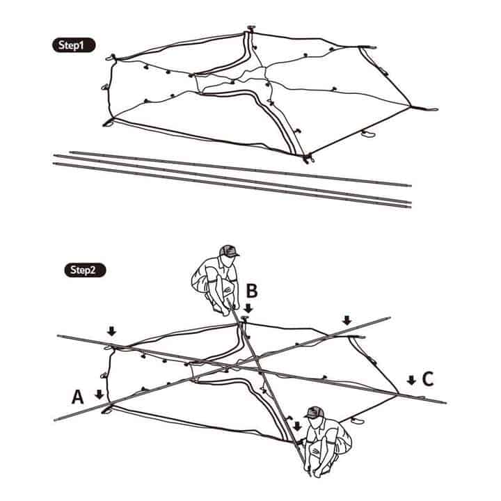 Naturehike Cloud Peak 2-Man Tent (Green)