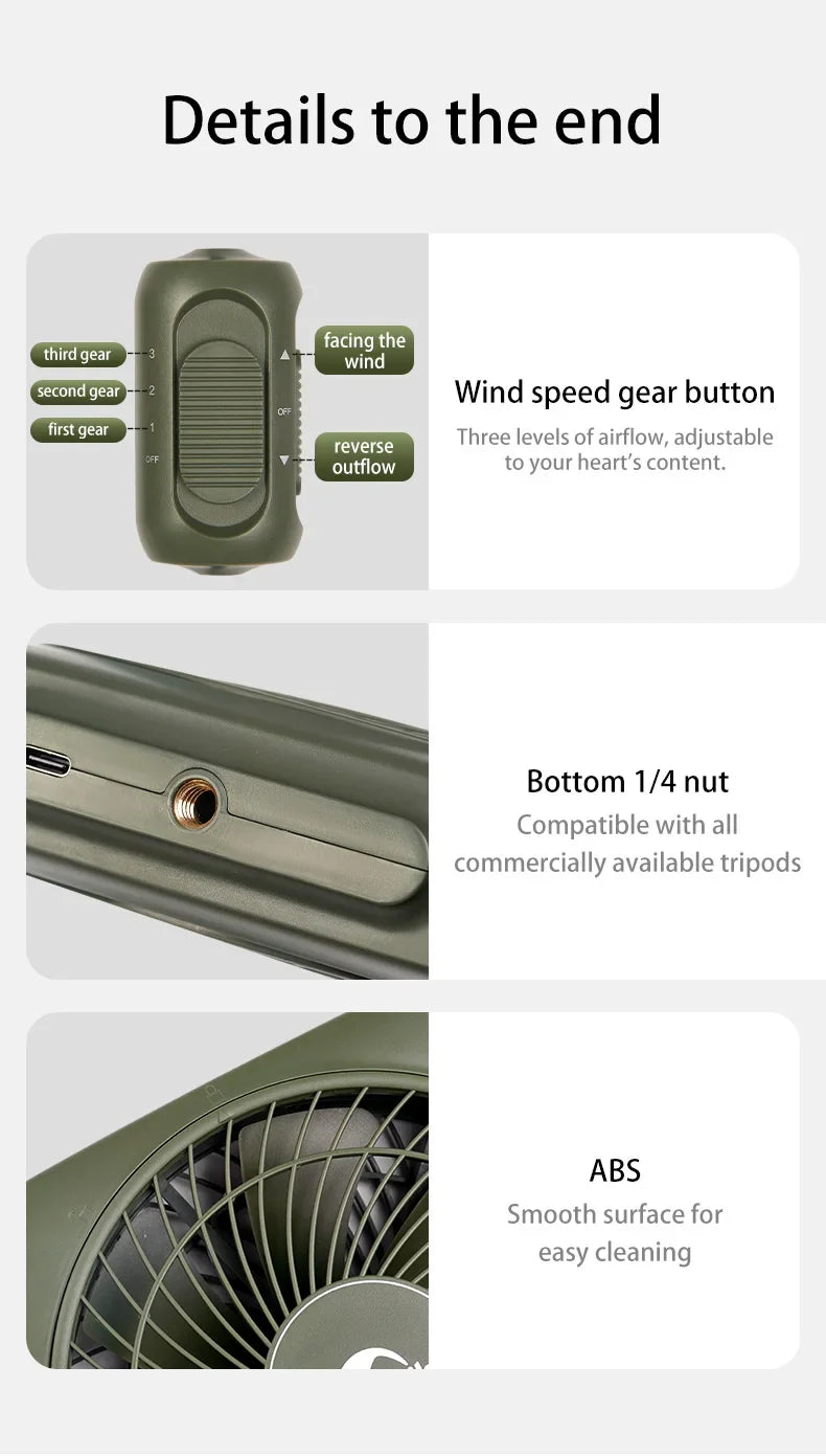 Naturehike USB powered Camping Fan with Speed control
