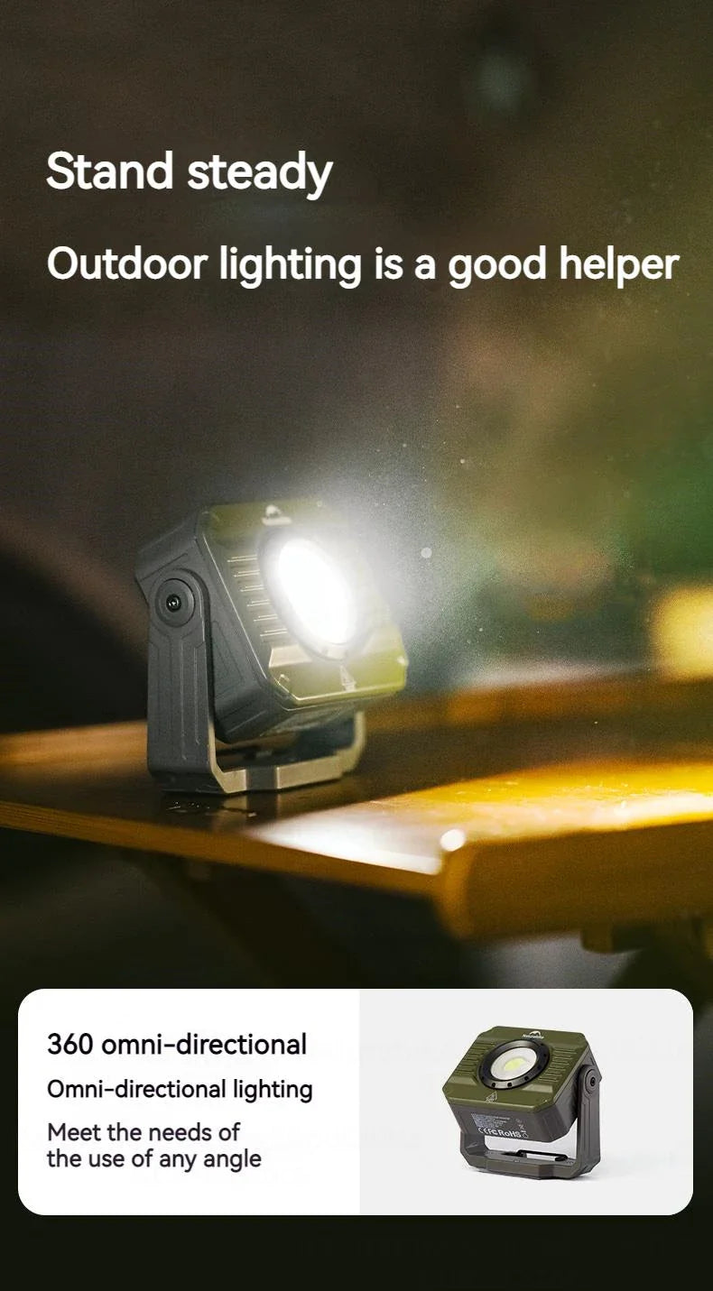 Naturehike Outdoor Floodlight With Red / White Light And adjustable beam