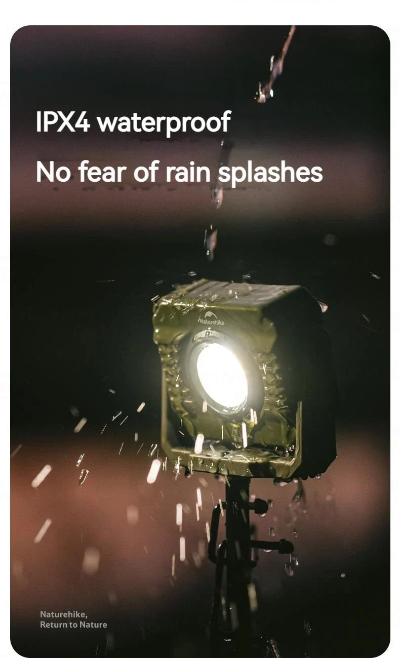 Naturehike Outdoor Floodlight With Red / White Light And adjustable beam