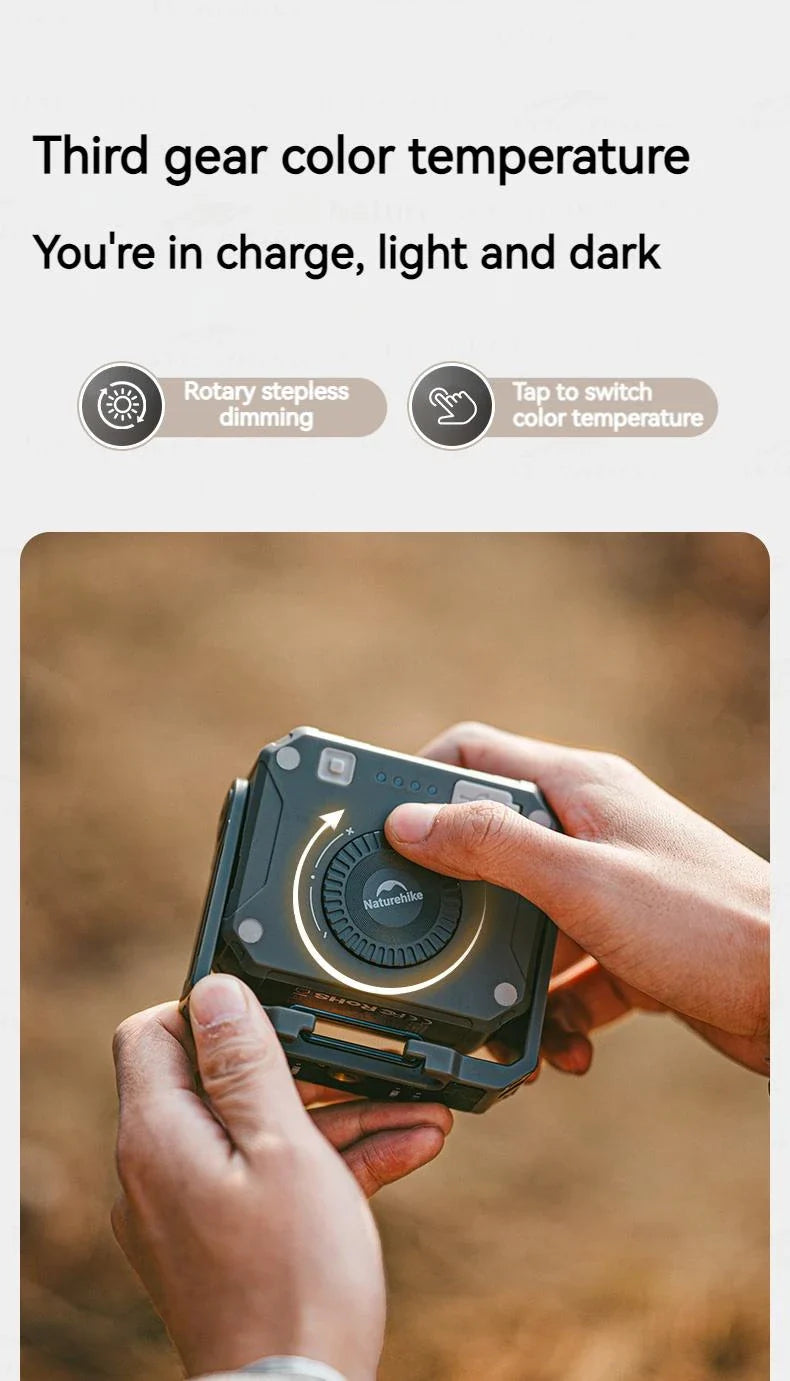 Naturehike Outdoor Floodlight With Red / White Light And adjustable beam