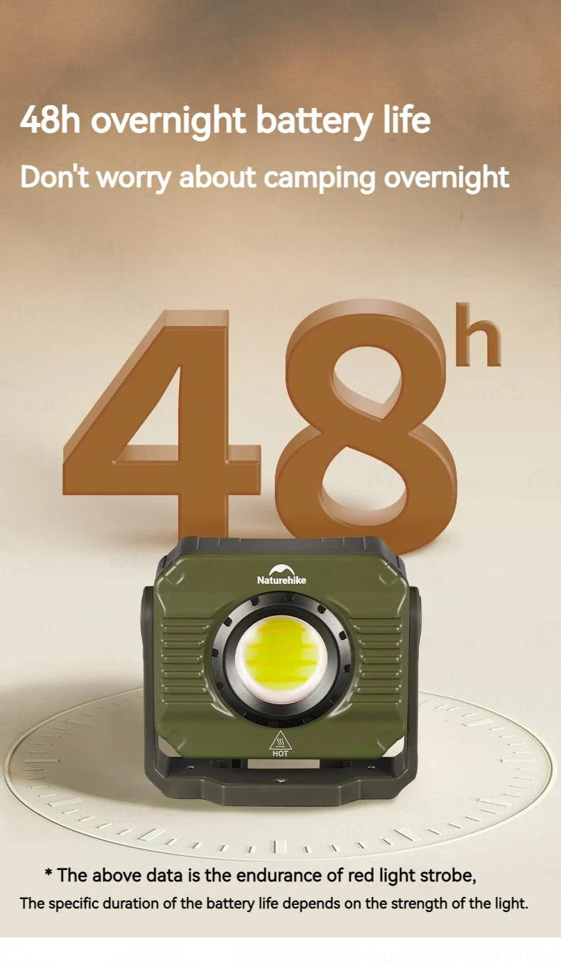 Naturehike Outdoor Floodlight With Red / White Light And adjustable beam