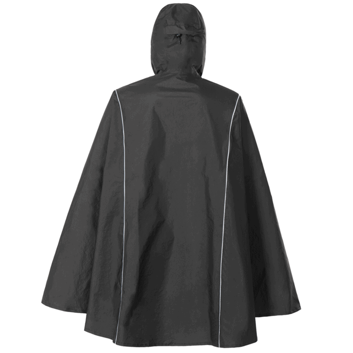 Naturehike Hooded Poncho Raincoat - Black