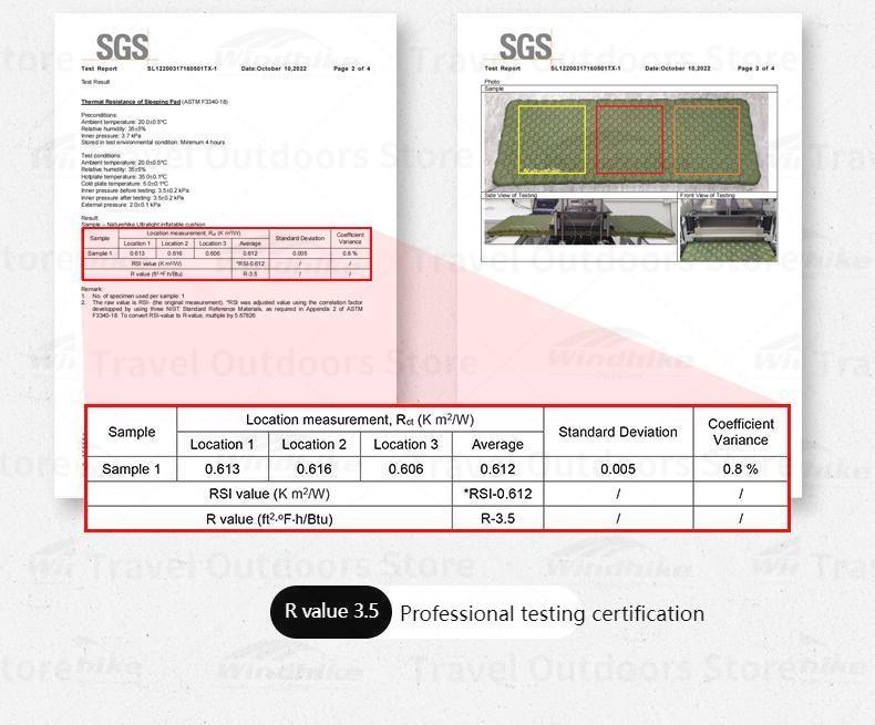 Naturehike Ultralight sleeping Pad (Large) R 3.5