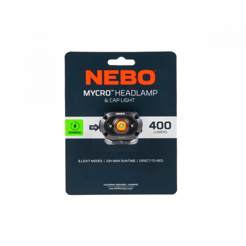 Nebo Mycro 400 Headlight Headlamp / Cap Lamp