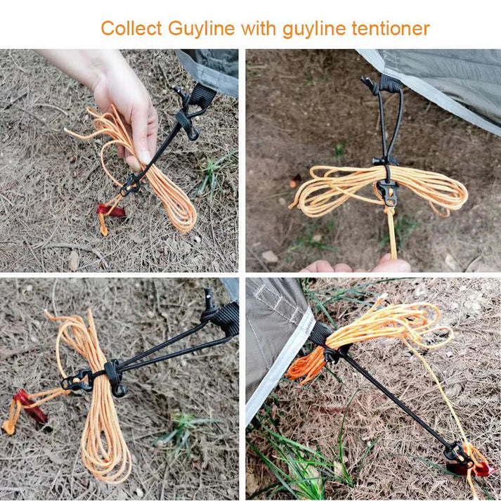 Onewind Guy Line Lock Tensioners And Tent Guyline Collection Systems - 10PCS