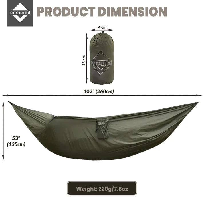 Onewind Hammock Underquilt Protector - Large (Green or Camo)