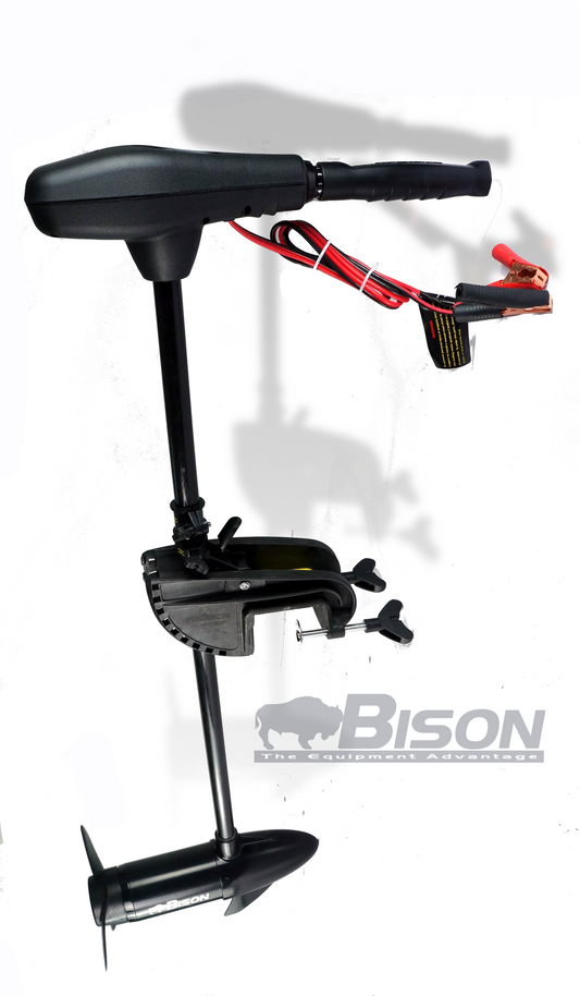 BISON 40'/lb SALT WATER ELECTRIC OUTBOARD MOTOR + BATTERY CHARGER