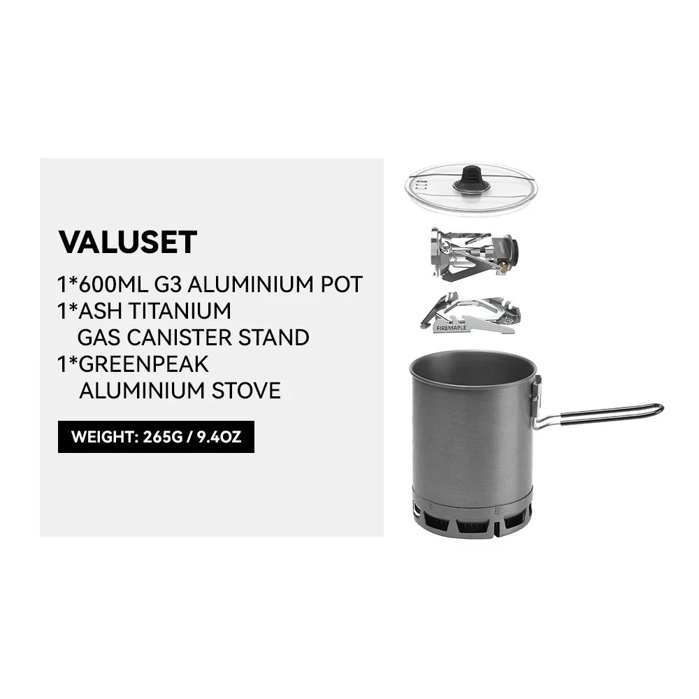 FireMaple Petrel G3 Cooking set (Ultralight)