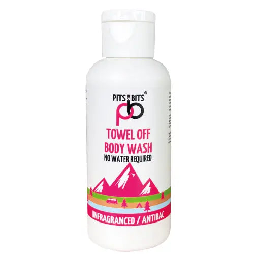 Pits and Bits Towel Off Body Wash - Antibacterial, Antiviral & Unfragranced
