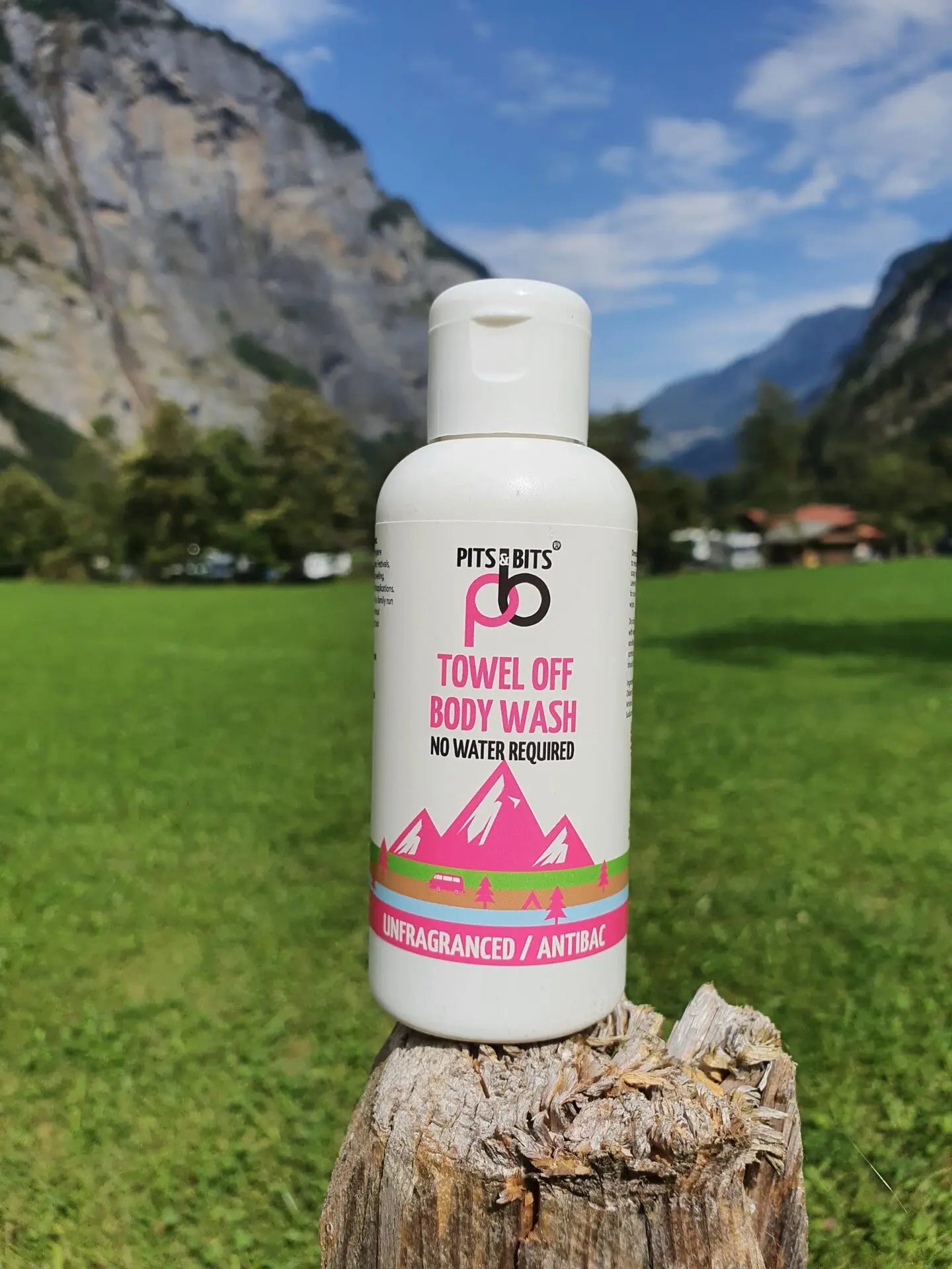 Pits and Bits Towel Off Body Wash - Antibacterial, Antiviral & Unfragranced