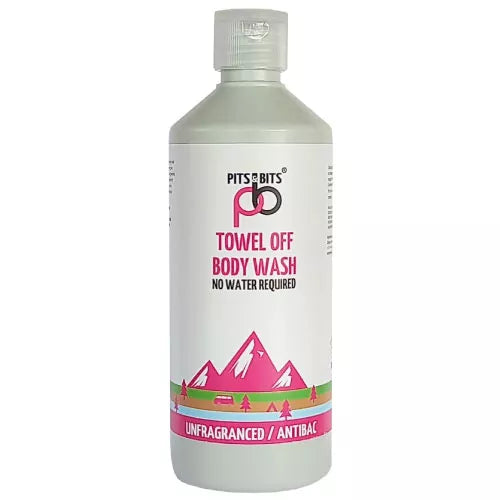 Pits and Bits Towel Off Body Wash - Antibacterial, Antiviral & Unfragranced