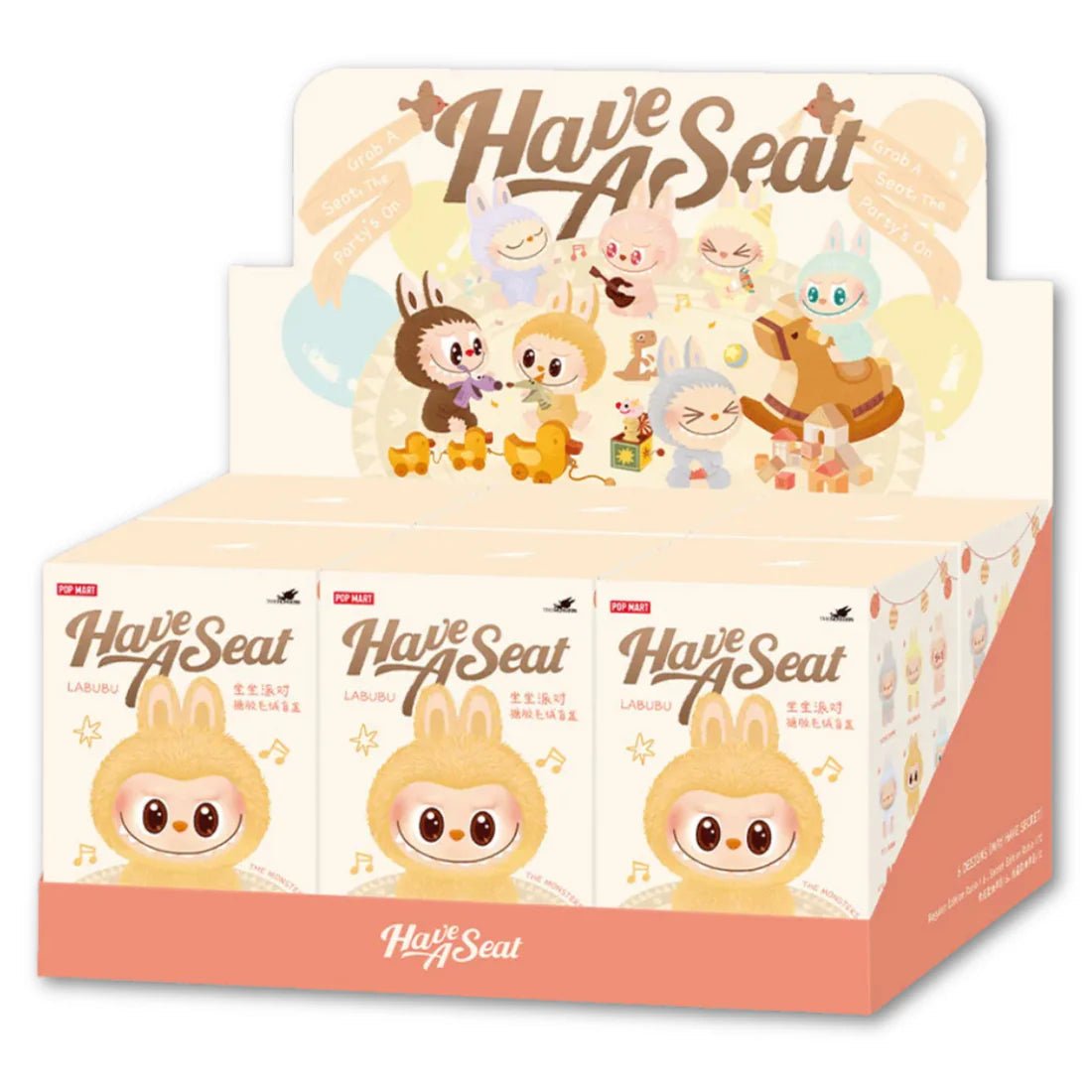 Pop Mart Labubu The Monsters ‘Have A Seat’ Vinyl Plush Pendant Blind Box