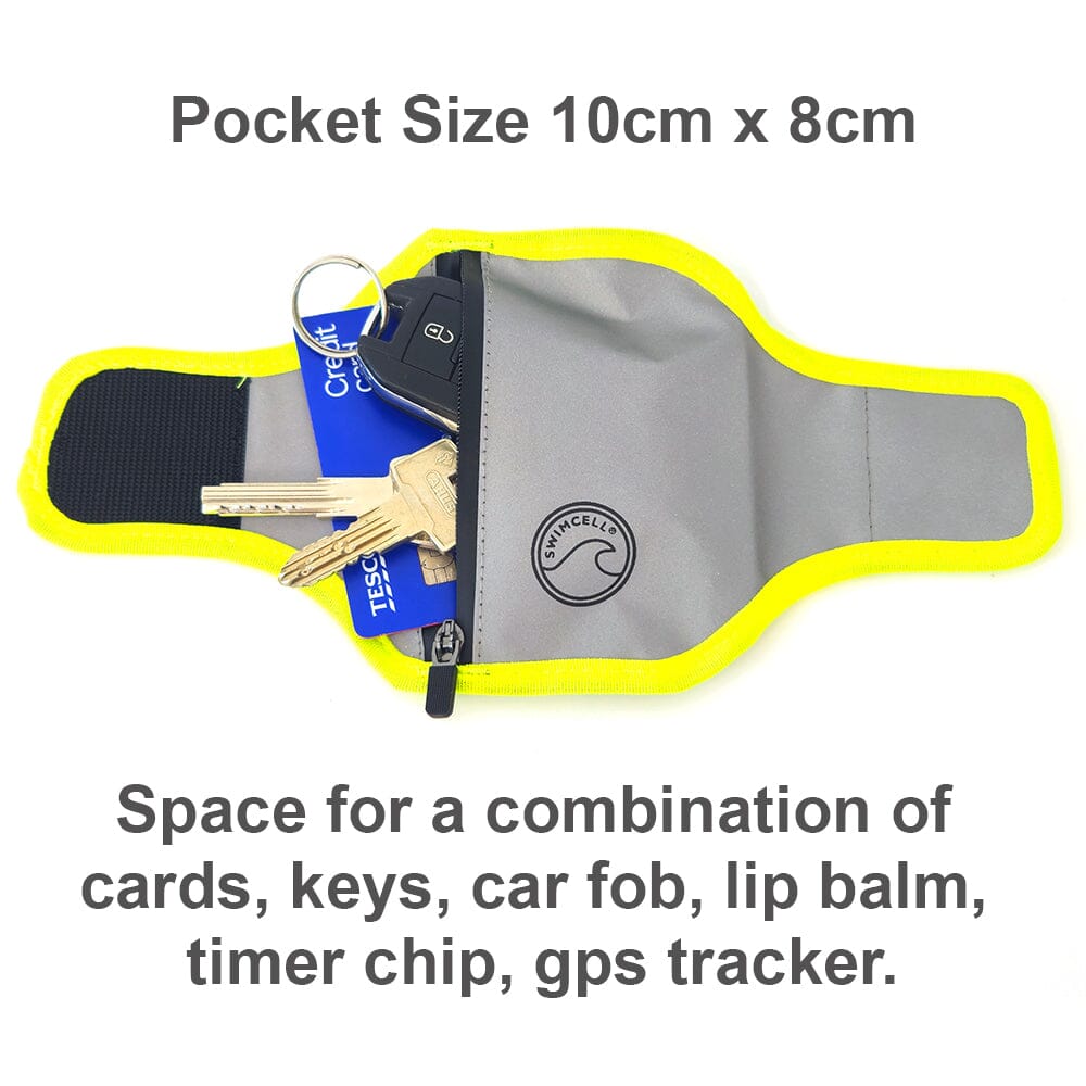Hi Vis Reflective Wrist Wallet Key Holder