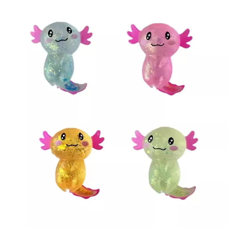 Axolotl Glitter Squishies Stress Fidget Toy
