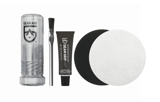Gear Aid Seam Grip + WP Field Repair Kit 7g Tube 1 x Clear & 1 x Black Patch