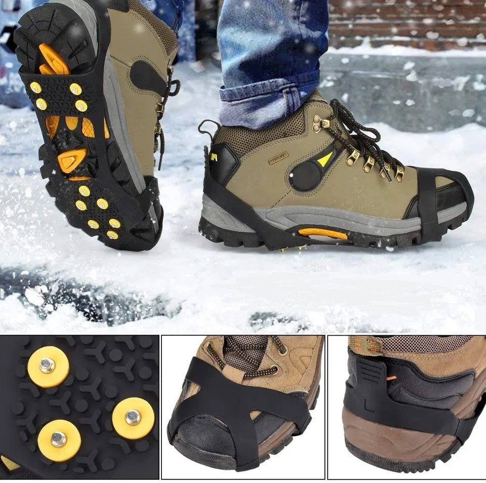 Silicone Ice Crampons With 10 Steel Studs