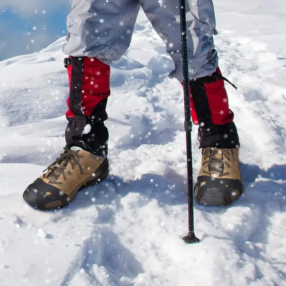 Silicone Ice Crampons With 10 Steel Studs