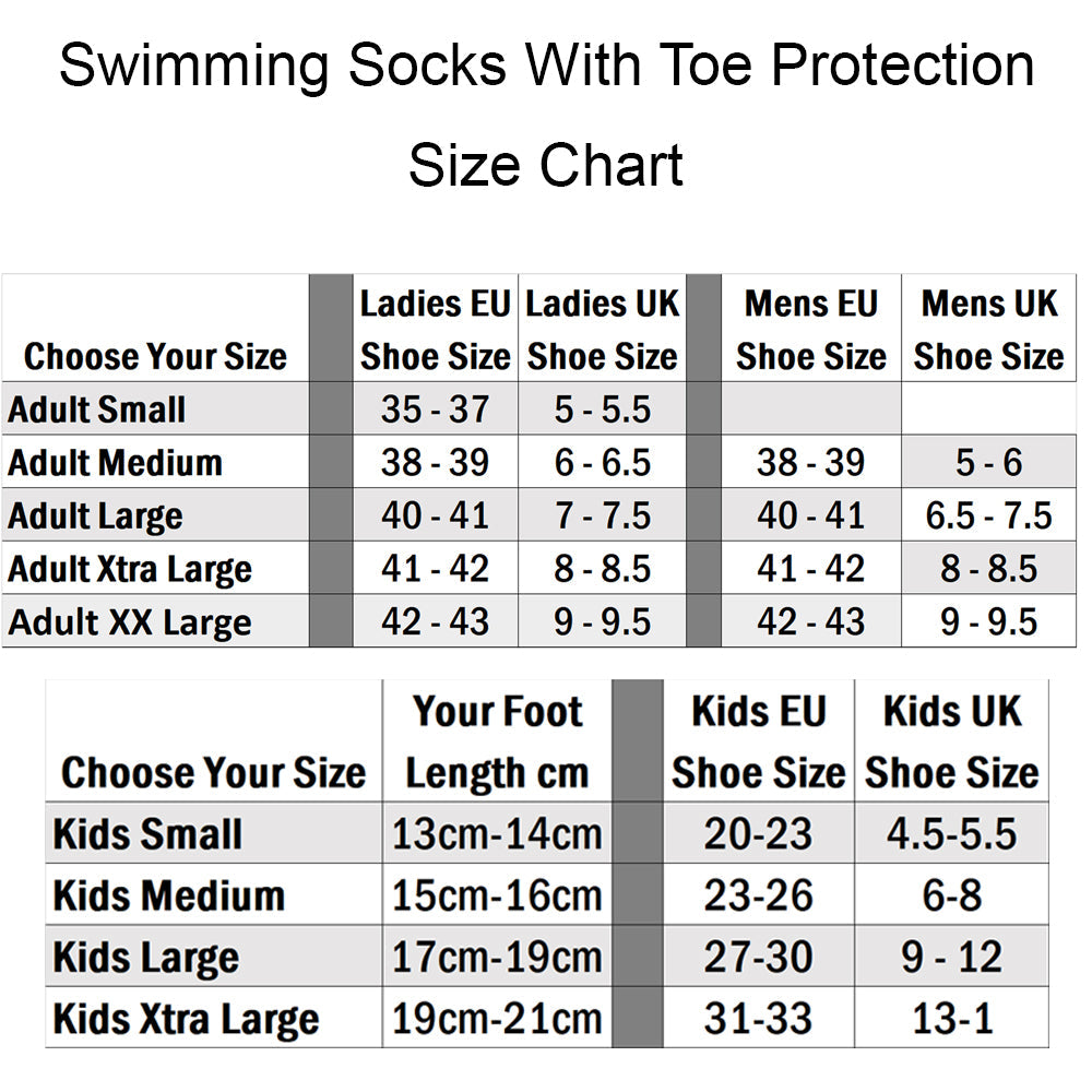 Swimming Socks with Toe Protection - Kids & Adults