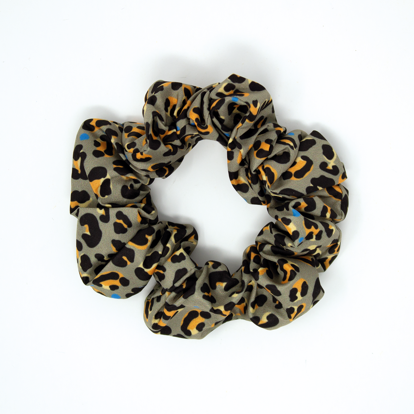 Steel Leopard - Hair Scrunchie