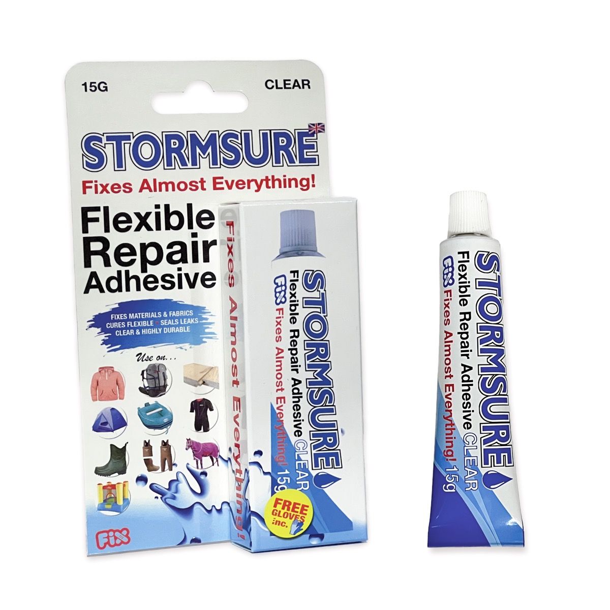 Stormsure Flexible Repair Adhesive  (Clear/ Black)